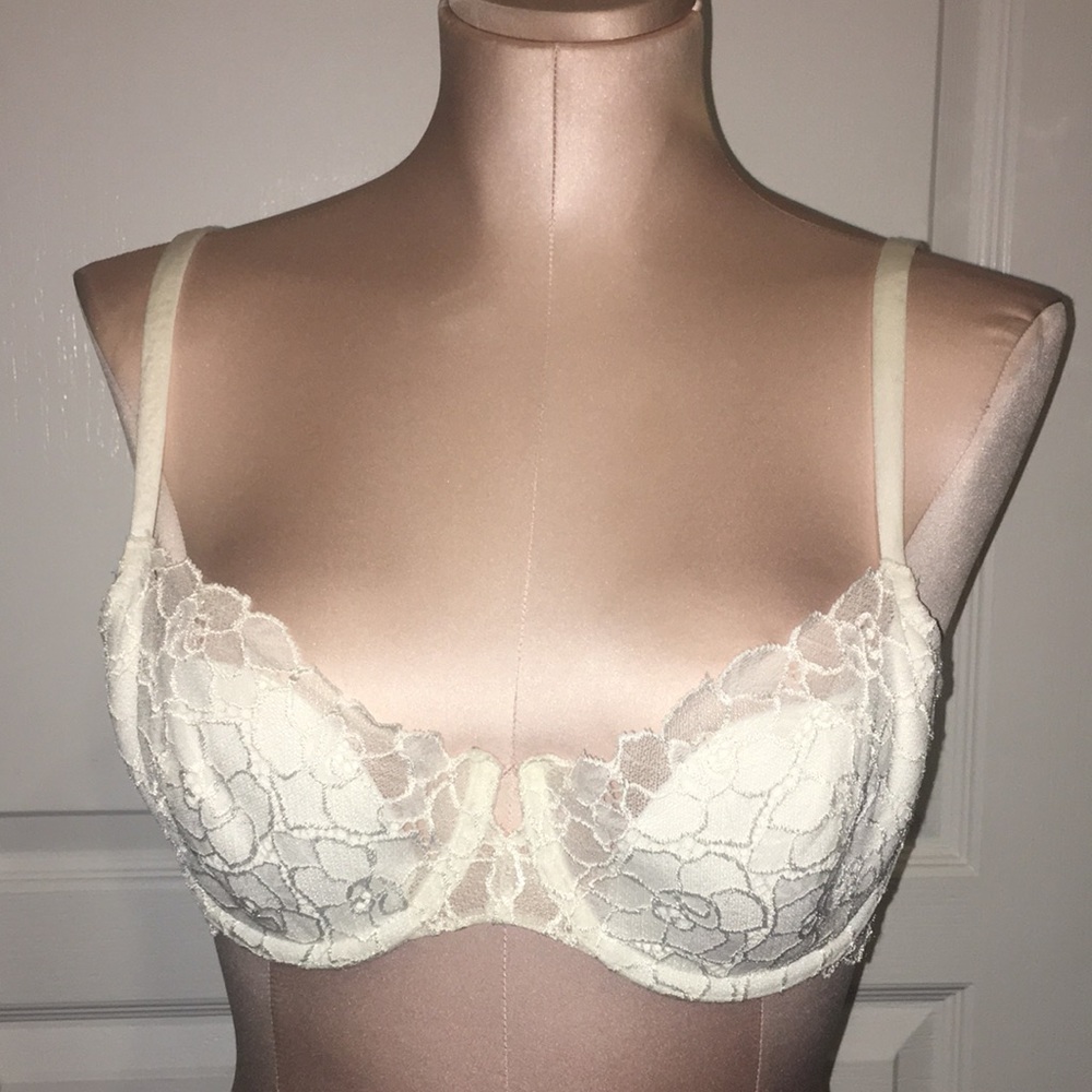 🆕🥂VICTORIA’S SECRET Very Sexy Lace Push-Up without Padding 34D White New NWOT